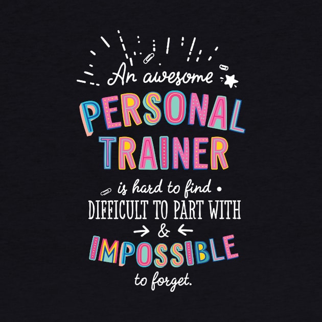 An awesome Personal Trainer Gift Idea - Impossible to Forget Quote by BetterManufaktur